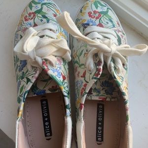 Alice and Olivia Floral Sneakers